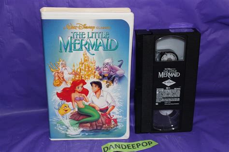 The Little Mermaid Vhs 1990 Rare Banned Art Cover Walt Disney