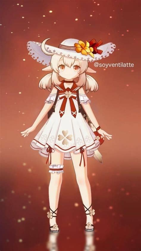 Klee Summer Outfit In 2021 Anime Art Albedo Character Design