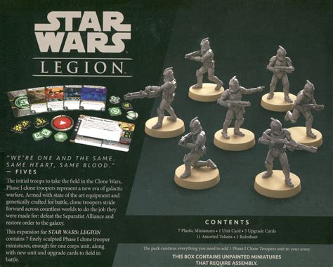 Phase 1 Clone Troopers Star Wars Legion Clone Wars Unit