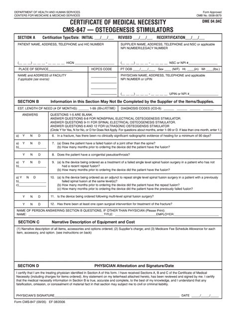 Printable Certificate Of Medical Necessity Form Template Printable