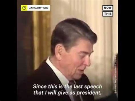 With the intimate access granted to a white house photographer, souza put together a remarkable collection of historical photographs of the 40th. The last speech of Ronald Reagan as president was on ...