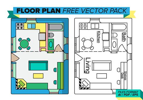 Floor Plan Furniture Vector Free ~ Sania Twain
