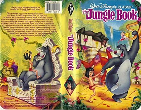 The Jungle Book Walt Disney Classic Animation Movie Black Diamond Vhs