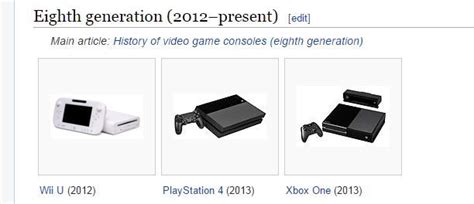 We Are Now In The Eighth Generation Of The Video Game Consoles