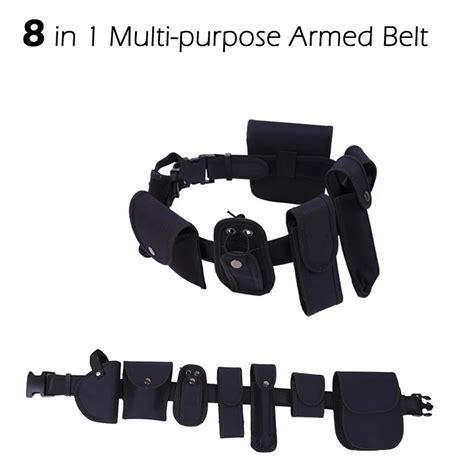 8 In 1 Multifunction Outdoor Self Defense Tactical Belt Security Belts