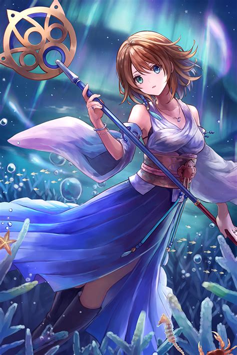 Yuna Final Fantasy And More Drawn By Sasanomesi Danbooru