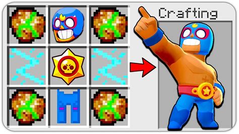 How To Craft El Primo In Minecraft Brawl Stars Youtube