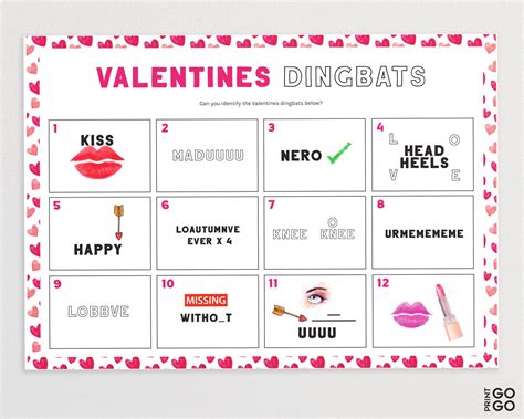 Valentines Day Game Bundle Valentines Emoji Quiz Etsy