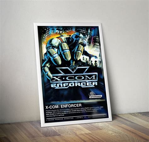 Xcom Enforcer Poster Print Xcom Poster Gaming Posters 4 Colors Gaming