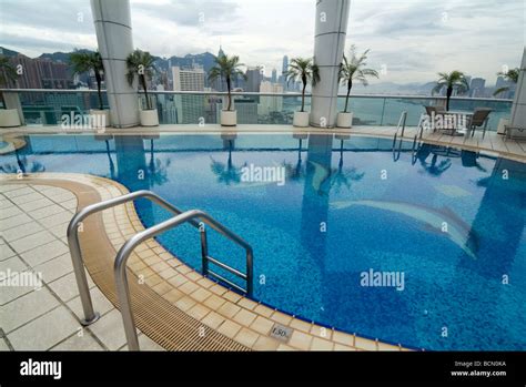 Rooftop Swimming Pool In Metropark Hotel Causeway Bay Hong Kong