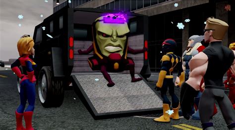 disney infinity 2 0 marvel superheroes capturing modok in the avengers tower playset youtube