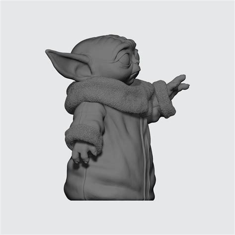 Baby Yoda 3d Stl File Ready To Print Models 3d Models 3d Etsy