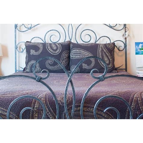 Claudio Rayes Solid Wrought Iron Queen Bed Frame Aptdeco Queen Bed