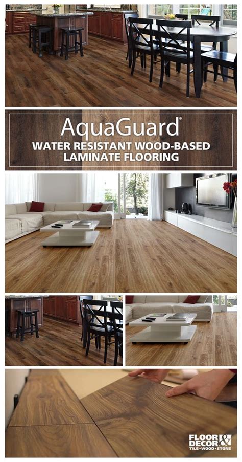 W java scraped oak waterproof laminate wood flooring (16.12 sq. AquaGuard is a water-resistant laminate that looks and ...