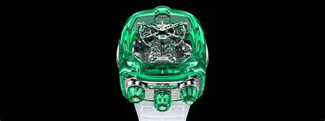 Bugatti Chiron Tourbillon Green Sapphire Crystal W16 Engine Jacob And Co