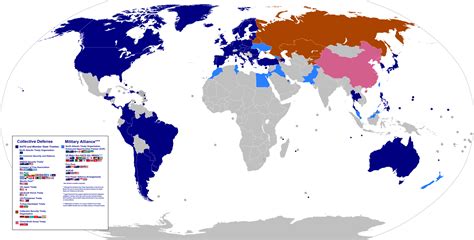 map of major military alliances in the world r mapporn