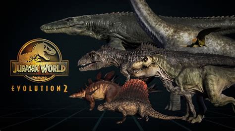 All Jurassic World Evolution Dinos And Creatures Size Comparison 3d