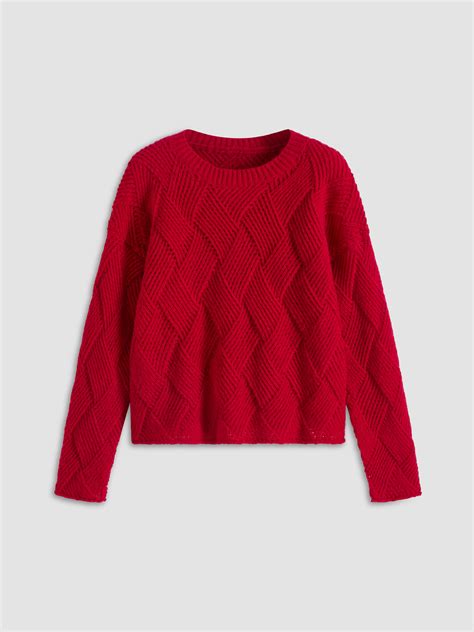 Suéter Vermelho Texturizado Cider