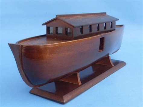 Wooden Noahs Ark Model Boat 14 Etsy