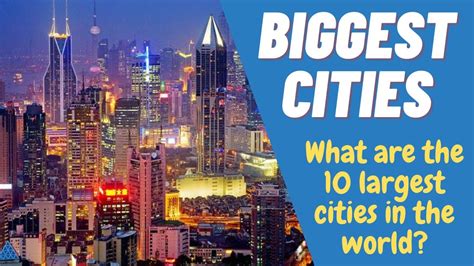 Top 20 Biggest Cities By Area In The World Largest Cities In World In 2021 Dotfacts Youtube
