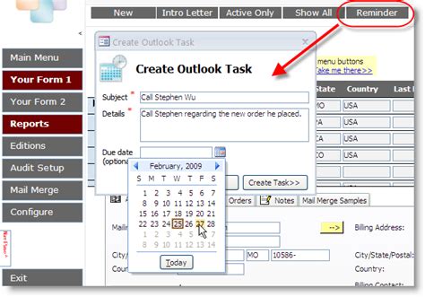 Enhance Your Ms Access Database Create Outlook Tasks Within Access