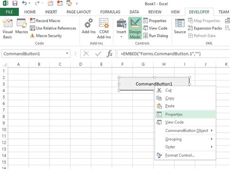 Excel Vba Solutions Add A Command Button To An Excel Sheet