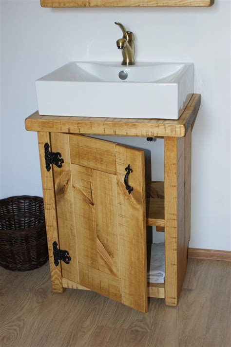 Check spelling or type a new query. New Chunky Rustic Solid Wood Bathroom Basin Sink Vanity ...