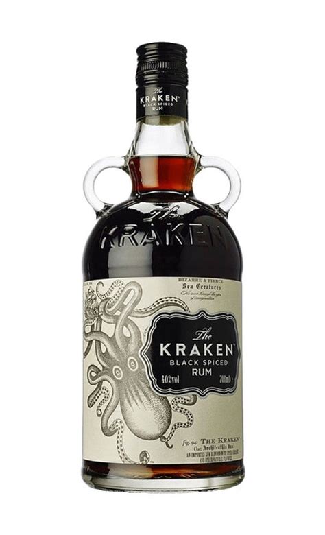 The Kraken Black Spiced Rum 94 Proof White Label 750 Ml Liquorverse