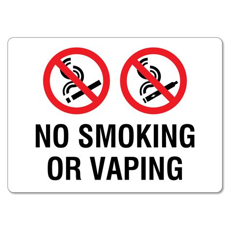 No Smoking Or Vaping Sign The Signmaker