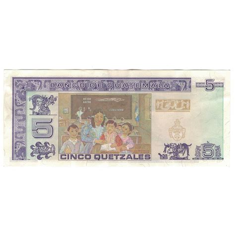 230544 Billete 5 Quetzales 1995 Guatemala Compra Venta En