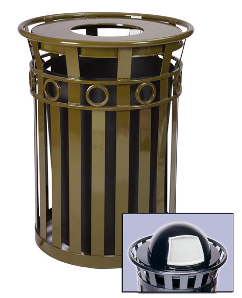 Would you ever guess that this cabinet is a trash can? 40 Gallon Oakley Decorative Outdoor Steel Trash Cans, 25 Top Collection Designer Garbage Cans