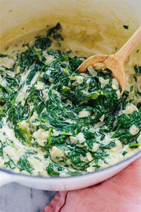 Fresh Creamed Spinach Cookie And Food