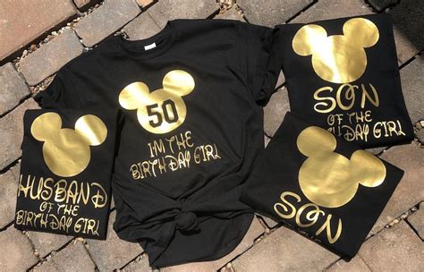 Im The Birthday Girl 50th Birthday Matching Shirts Disney Shirts