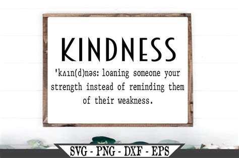 Kindness Definition SVG Affirmation Vector Cut File For Vinyl | Etsy