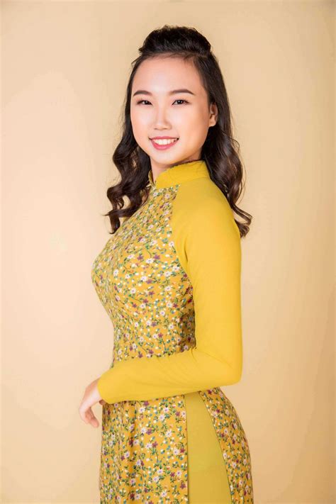 Ao Dai Dress In Avocado Color Vietnamese Dress Floral Design Mark