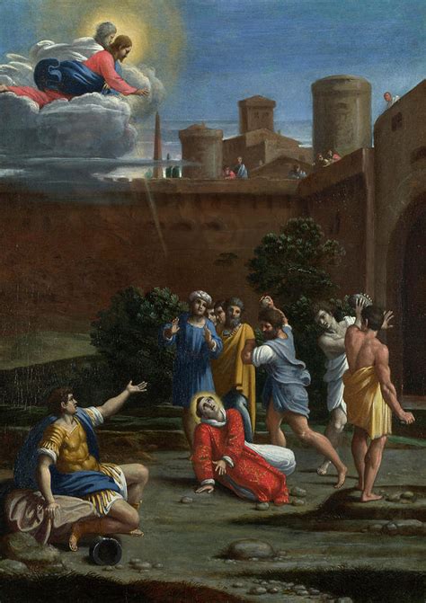 The Martyrdom Of Saint Stephen Painting By Antonio Carracci Fine Art