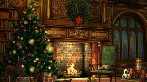 Christmas Fireplace HD Wallpapers Wallpaper Cave