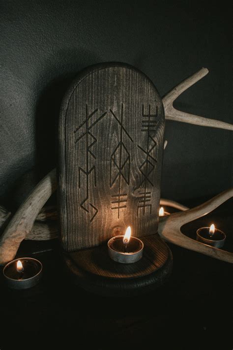 Altar Of The Norse Gods Pagan Altar Viking Altar Odin Etsy
