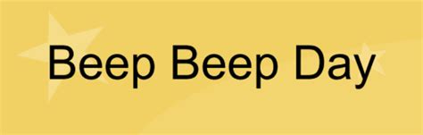 Beep Beep Day Information Resources And More Twinkl
