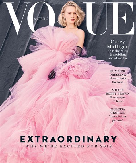 Carey Mulligan Haute Couture Fashion Shoot Vogue Australia Cover