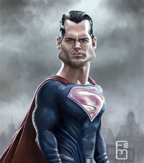 Henry Cavill As Superman By Fernando Mendez Celebrity Caricatures