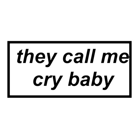 Custom They Call Me Cry Baby Cry Baby Stainless Steel Water Bottle By