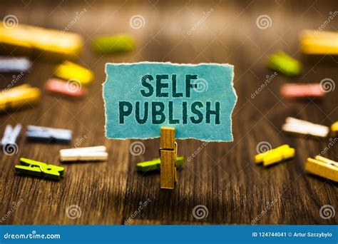 Word Writing Text Self Publish Business Concept For Published Work