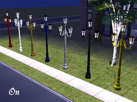 Mod The Sims 17 New Tri Light Street Lamps