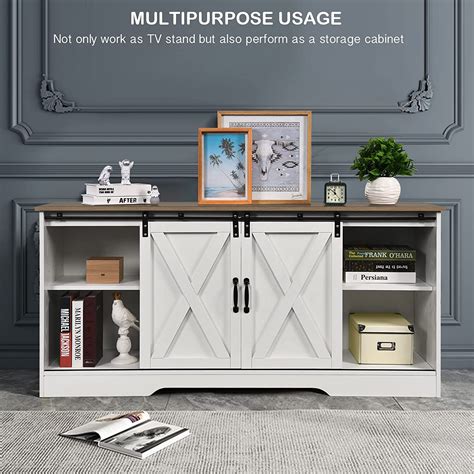 Farmhouse Coffee Bar Cabinet With Storage White Sideboard Farmhouse