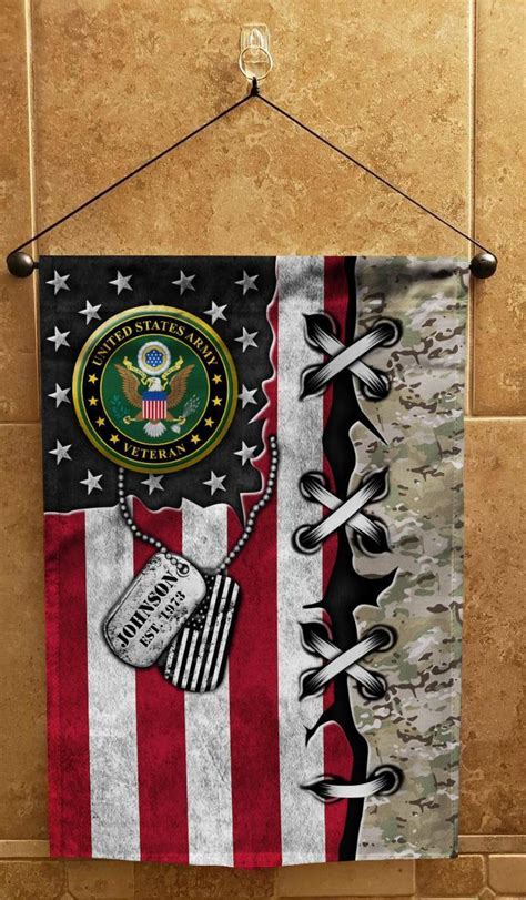 Custom Garden Flag For United States Army Veteran Lf2 All Over Printed