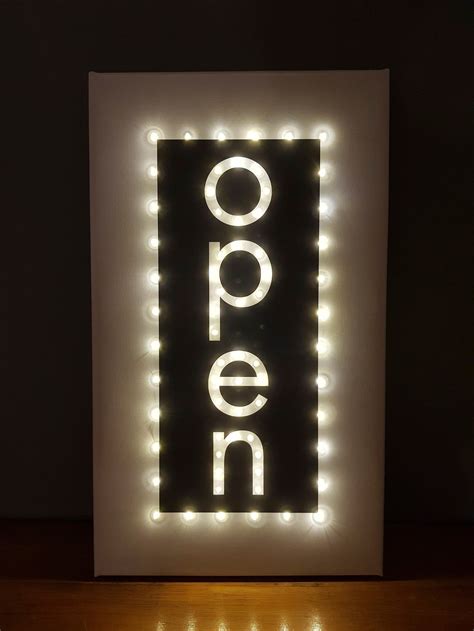 Open sign, Light up OPEN sign, Lighted open sign, Open 