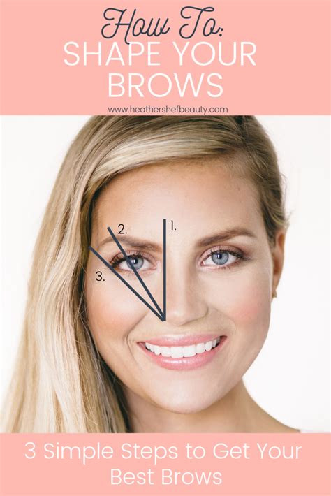 Get Your Perfect Brows In 3 Easy Steps • Heather Shef Beauty Perfect