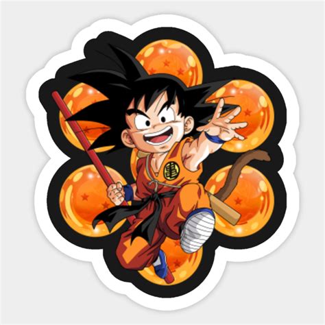 Kid Goku Dragonball Sticker Teepublic