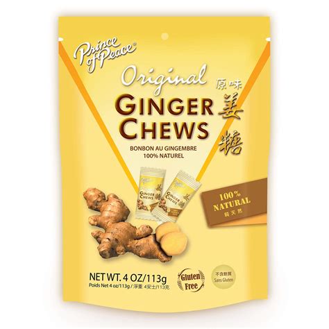 Buy Prince Of Peace 100 Percent Natural Ginger Candy Chews 44 Ounce Online At Desertcartuae